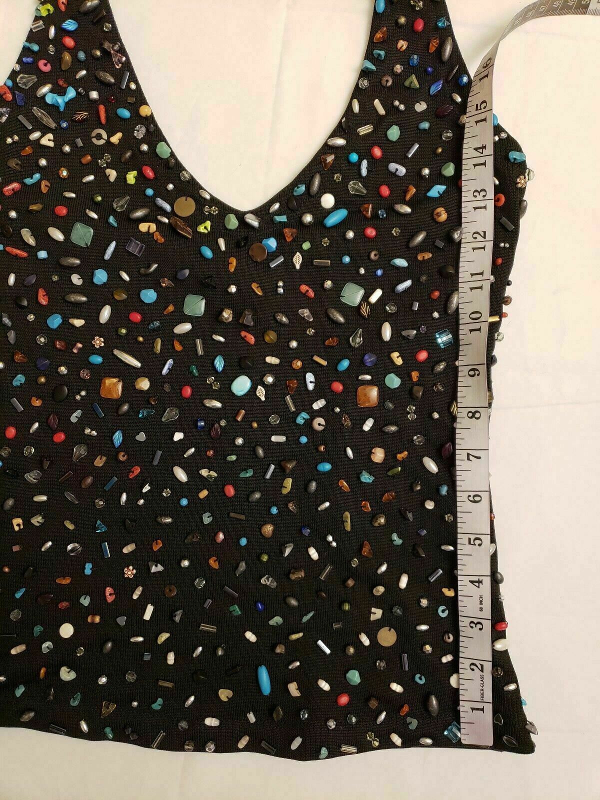 Thamara Capelao Dramatic Beaded Size M Women's Ar… - image 8