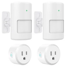 Motion Sensor Light Switch with Outlet 2 Pack PIR Infrared Motion Sensor Swit...