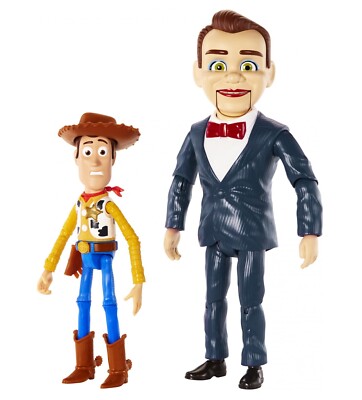 Toy Story 4 BENSON & WOODY 2-PACK 1-Foot Tall Dummy RARE SCARED