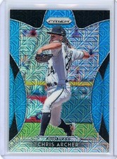 2019 Panini Prizm Chris Archer Pittsburgh Pirates Blue Mojo Prizm #206/399 SHARP