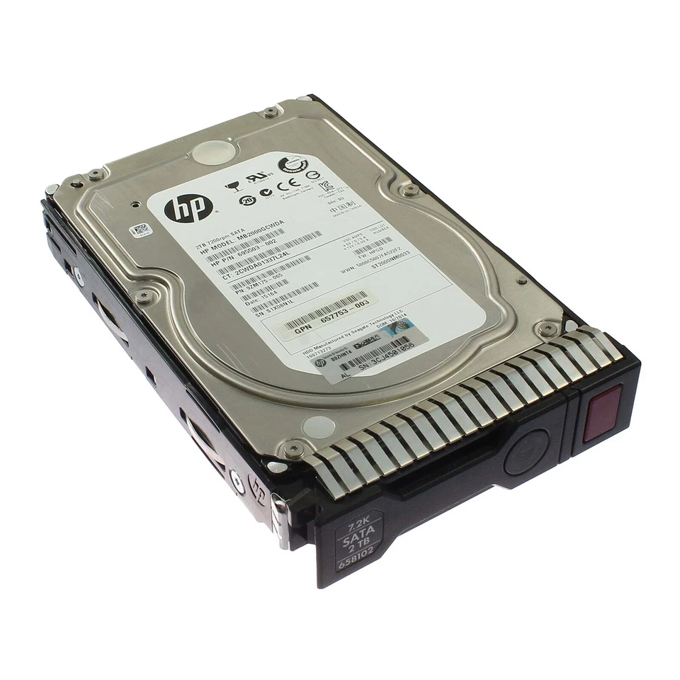 HP SATA-Festplatte 2TB 7,2k SATA 6G LFF - 658102-001