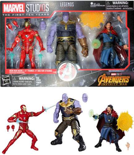 Marvel Legends: Studio Series ~ INFINITY WAR SET ~ Thanos, Iron Man, Dr Strange - Afbeelding 1 van 1