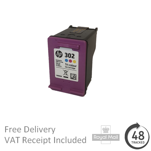 Original HP 302 TriColour Ink Cartridge F6U65A eBay