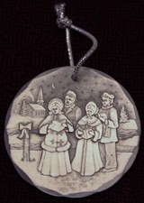 Wendell August Forge Vintage 1999 Aluminum Christmas Ornament Holiday Harmonies