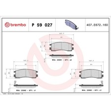 Plaquette de frein Chevrolet ALERO