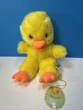 Russ Berrie Dilly Duck Yellow Orange Chick 11  Plush Stuffed Toy Vintage RARE
