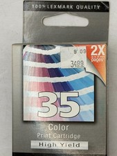 GENUINE LEXMARK HIGH YIELD COLOR INK CARTRIDGE 35