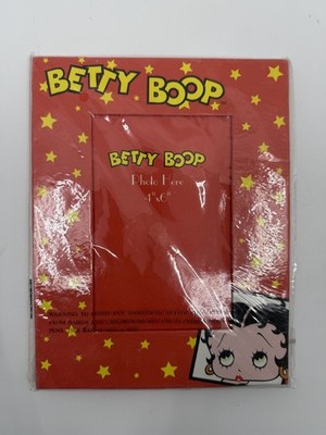 Betty Boop 4x6 Inch Red Photo Frame Yellow Star Pattern 2005 for