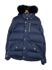 MOOSE Knuckles Down Jacket S Cotton Navy Plain Fur Used
