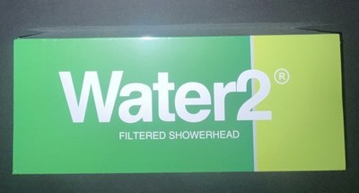 Water2 gefilterter Duschkopf neu versiegelt Chlor hartes Wasser Haut Haarpflege UK