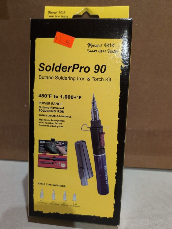Iso-Tip Pro 90 Butane Soldering Iron Torch Kit – Model #9010