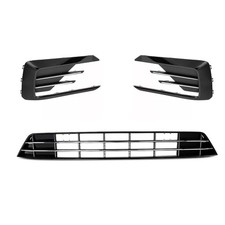 Vw Passat R-line Front Bumper Lower Grille Fog Light Cover For 2016-2019