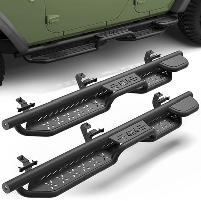 Running Boards Drop Down Step Nerf Bar For 2007-2018 Jeep Wrangler JK 4 Doors