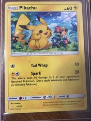 Pikachu 14/30 Sun & Moon Trainer Kit (Alolan Raichu & Lycanroc) Common