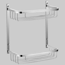 MENSOLA DOCCIA BASKET 2 RIPIANI Cromata Angoliere Filo