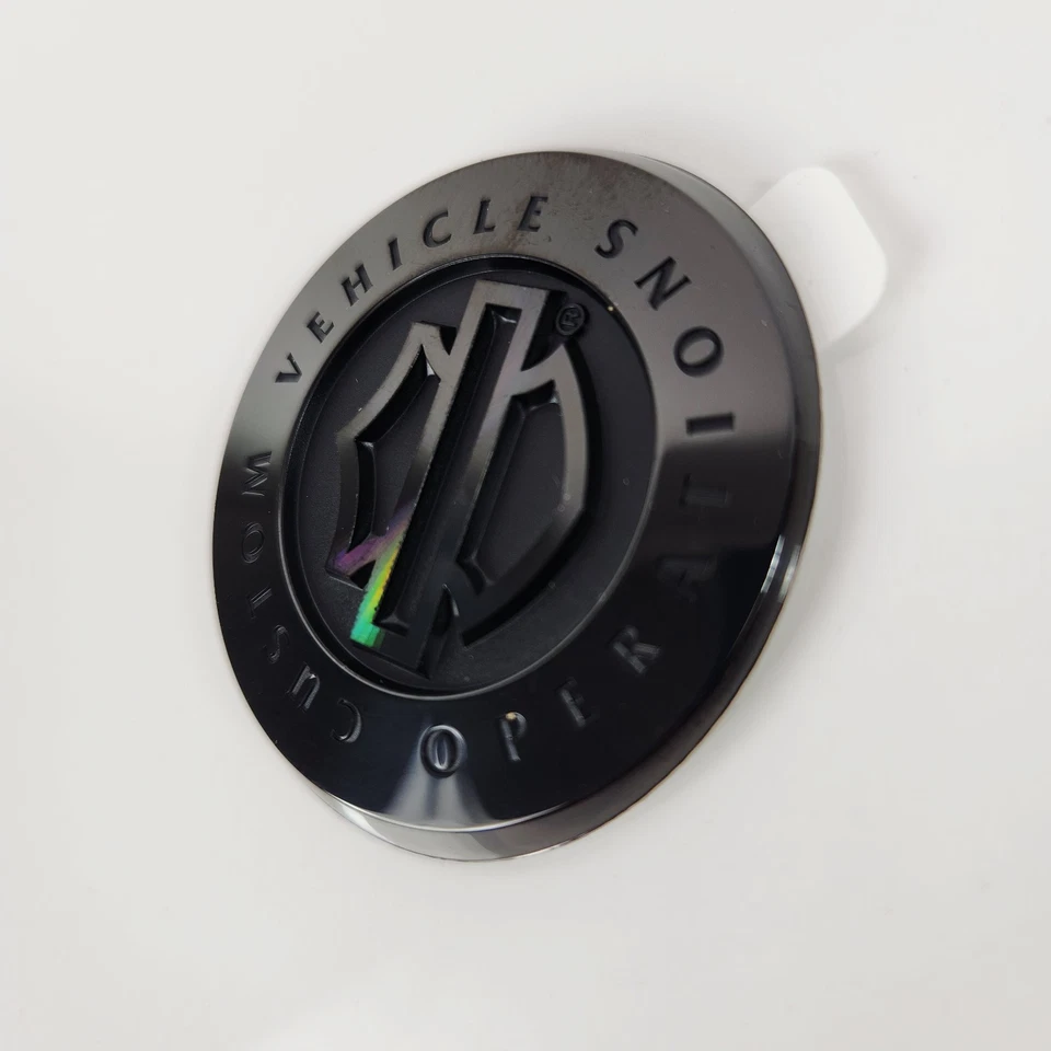 OEM Harley Black CVO Rear Fender Emblem Medallion Insert 2008–2023 Touring - Image 4 of 4