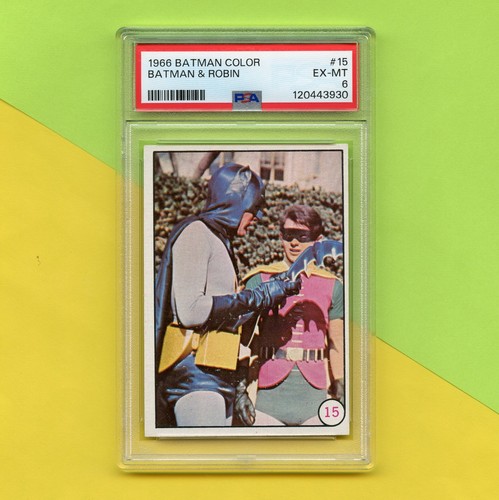 1966 Topps Batman Bat Laffs #15 Batman and Robin — PSA 6