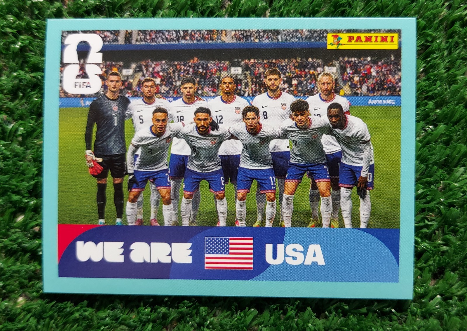 FIGURINA CALCIATORI PANINI USA 2026 WC USA USA13 SQUADRA WORLD ALBUM ⚽️