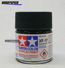 TAMIYA XF-17 ACRYLIC PAINT SEA BLUE 23ml bottle model layout car TAM81317 NEW