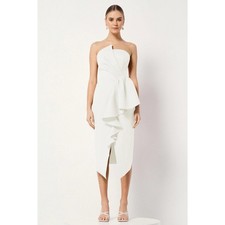 Revolve Elliatt Women's Strapless Reception Elegant Dress White Size Small