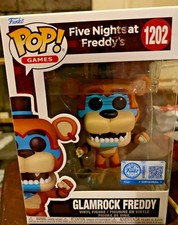 Funko Pop! Games FNAF GLAMROCK FREDDY Gamestop Exclusive Brand New!! #1202