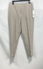 Calvin Klein Women's Tan High Rise Tapered Ankle Pants Trousers Size 10 NWT