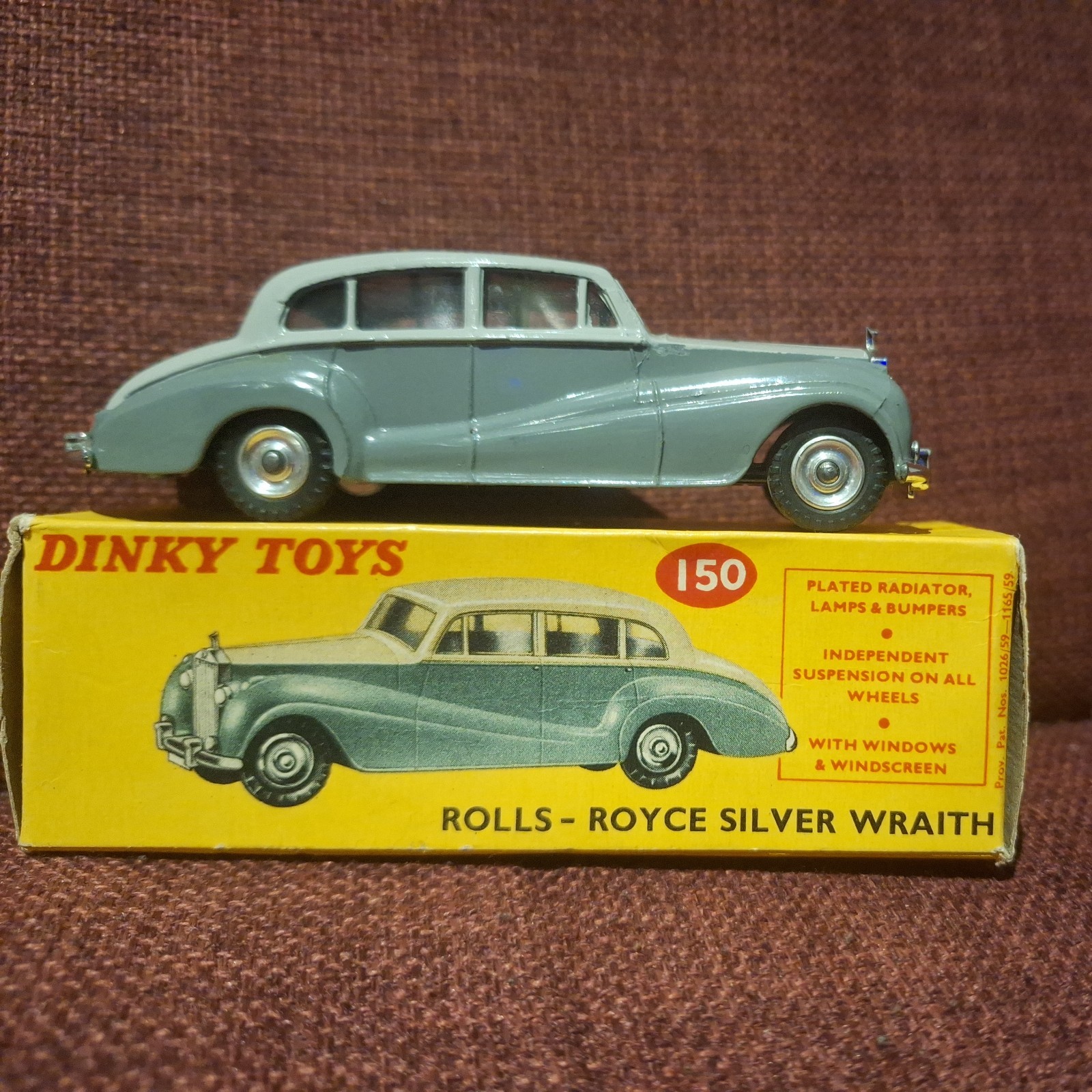 DINKY TOYS150ロールスロイス　シルバーレース DINKY TOYS150ロールスロイス シルバーレース Vintage Dinky Toys No