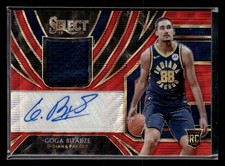 2019-20 Panini Select #RJA-GGB Goga Bitadze Rookie Jersey Auto Red Wave