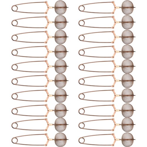 20 Pcs Loose Leaf Tea Infuser Stainless Steel Mesh Snap Tea Ball Strainers wi...
