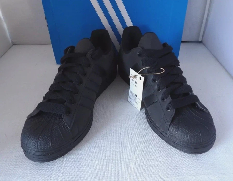 ADIDAS ORIGINALS SUPERSTAR CORE BLACK REFLECTIVE MEN'S SHOES SNEAKERS ID3109 - Image 3 of 4