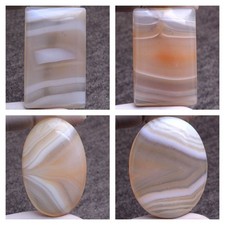 Set Of 4 Pcs Natural Onyx Hi-Grade 43mm-48mm Cabochon Untreated Loose Gemstones