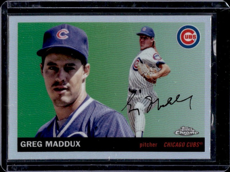 2025 Topps Chrome Platinum Greg Maddux Refractor #303 Cubs