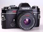 Konica Autoreflex TC with Konica Hexanon AR pancake 40mm F1.8 lens.