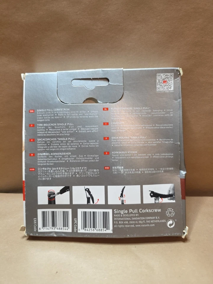 NUEVO sacacorchos de un solo tirón Vacu Vin Foto 2 de 3