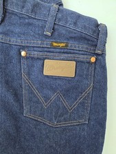Wrangler 13MWZ Original Fit Cowboy Cut Mens Jeans - Blue 35 30 Excellent