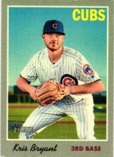 2019 Topps Heritage #2 Kris Bryant 1970 Cloth Stickers