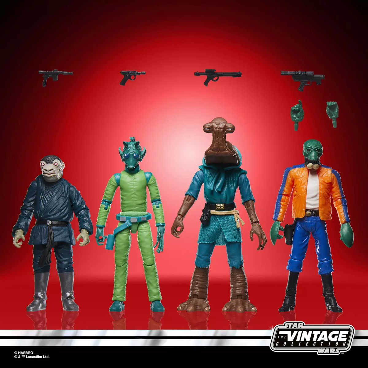 2025 Star Wars Vintage VC 376 377 378 379 CANTINA ADVENTURE Set