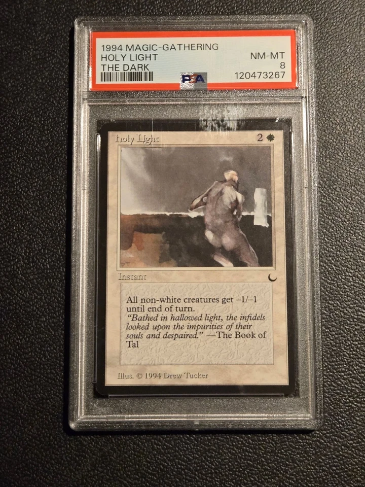 Magic The Gathering Flash Flood PSA 8 Legends Holy Light PSA 8 vintage 1994 - Image 3 of 4