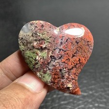 Multicolor Moss Agate Cabochon 42x34x6.5mm High Quality 55 ct