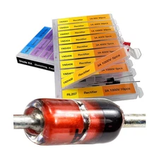 EEEEE16 Value 250 pcs Diode Assortment Kit Contains Rectifier Fast Recovery S...
