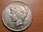 1922 Liberty Peace  Silver Dollar $1 AU Good details. Circulated