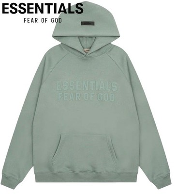 Fear Of God Essentials Unisex Comfy 3D Hoodie Mint Sycamore XXS