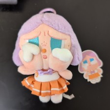 Authentic Pop Mart Crybaby Sunset Concert Plush Pendant Bright Orange Confirmed