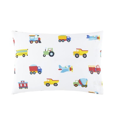 100% Cotton Toddler Pillowcase   Hypoallergenic, Soft & Breathable - Trains, ...