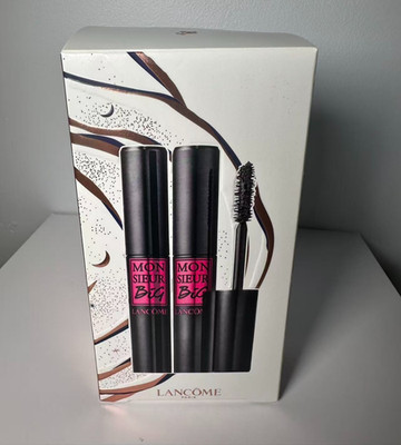 Set  Lancome Monsieur Big Mascara Big Volume Black Mascara -  Full Size 10ml*2