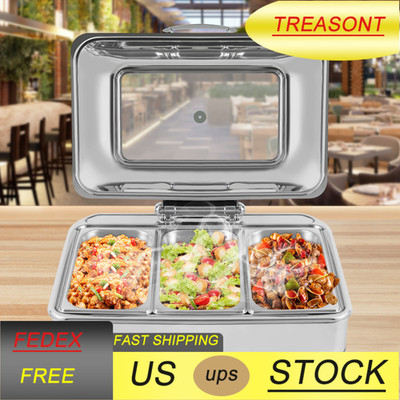 Stainless Steel Chafing Dishes Buffet Dishes Food Warmers Pan Catering