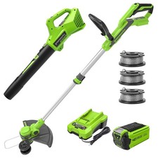 40V Greenworks String Trimmer Combo with 350 ...