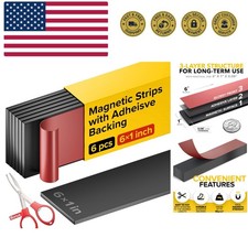 Magnetic Strips with Adhesive Backing - Magnetic Tape for Crafts - Tool and K...