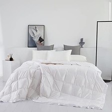 Lightweight Goose Down Comforter/Down Lightweight-Full/Queen White