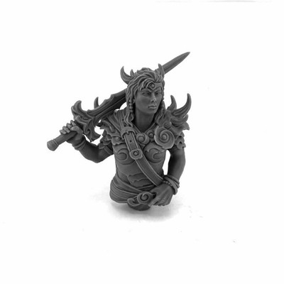 Reaper Miniatures Female Warrior Bust Miniature Figure Reaper Bones  (US IMPORT)